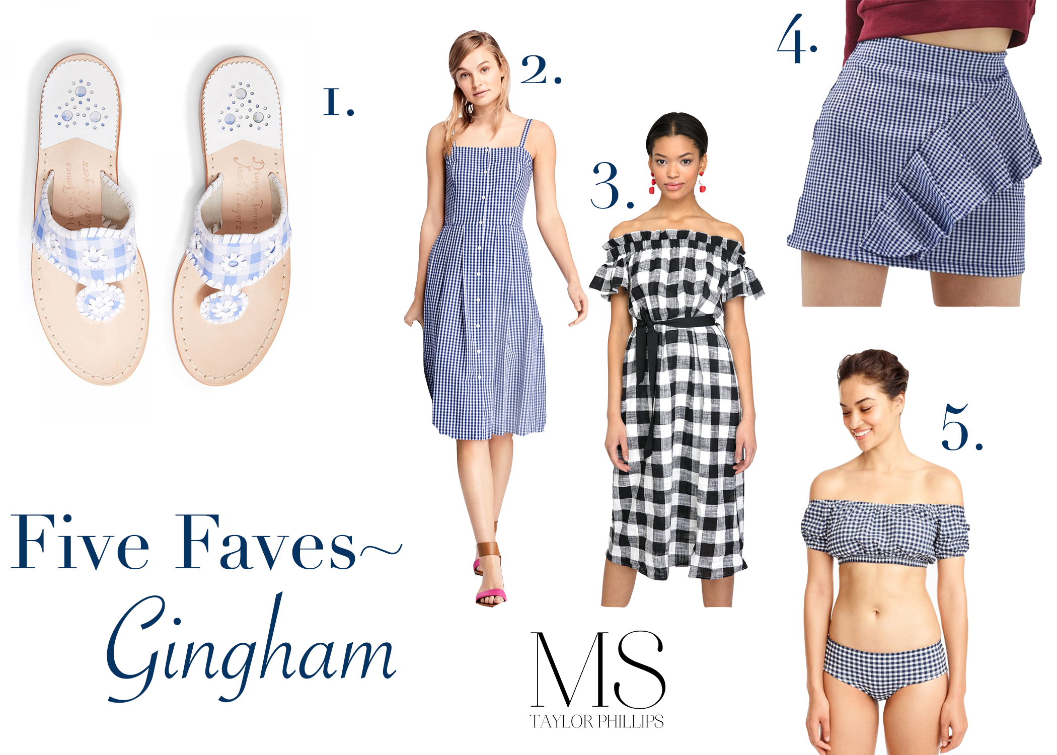 Five Faves ~ Gingham