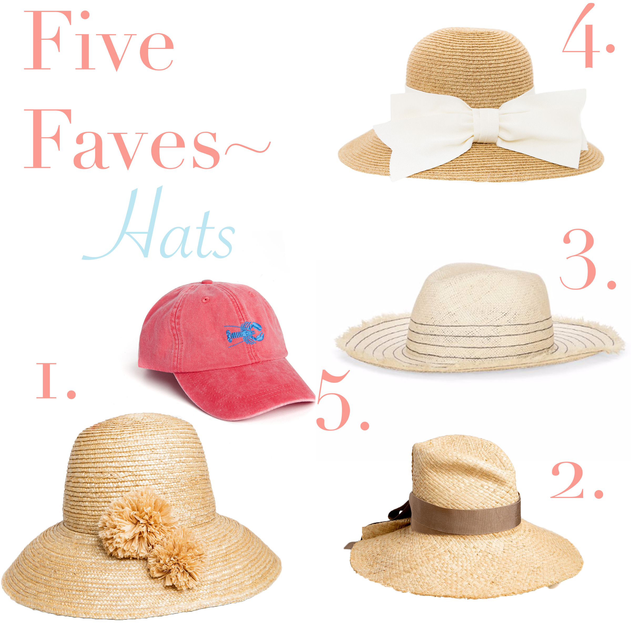 Five Faves~ Hats!