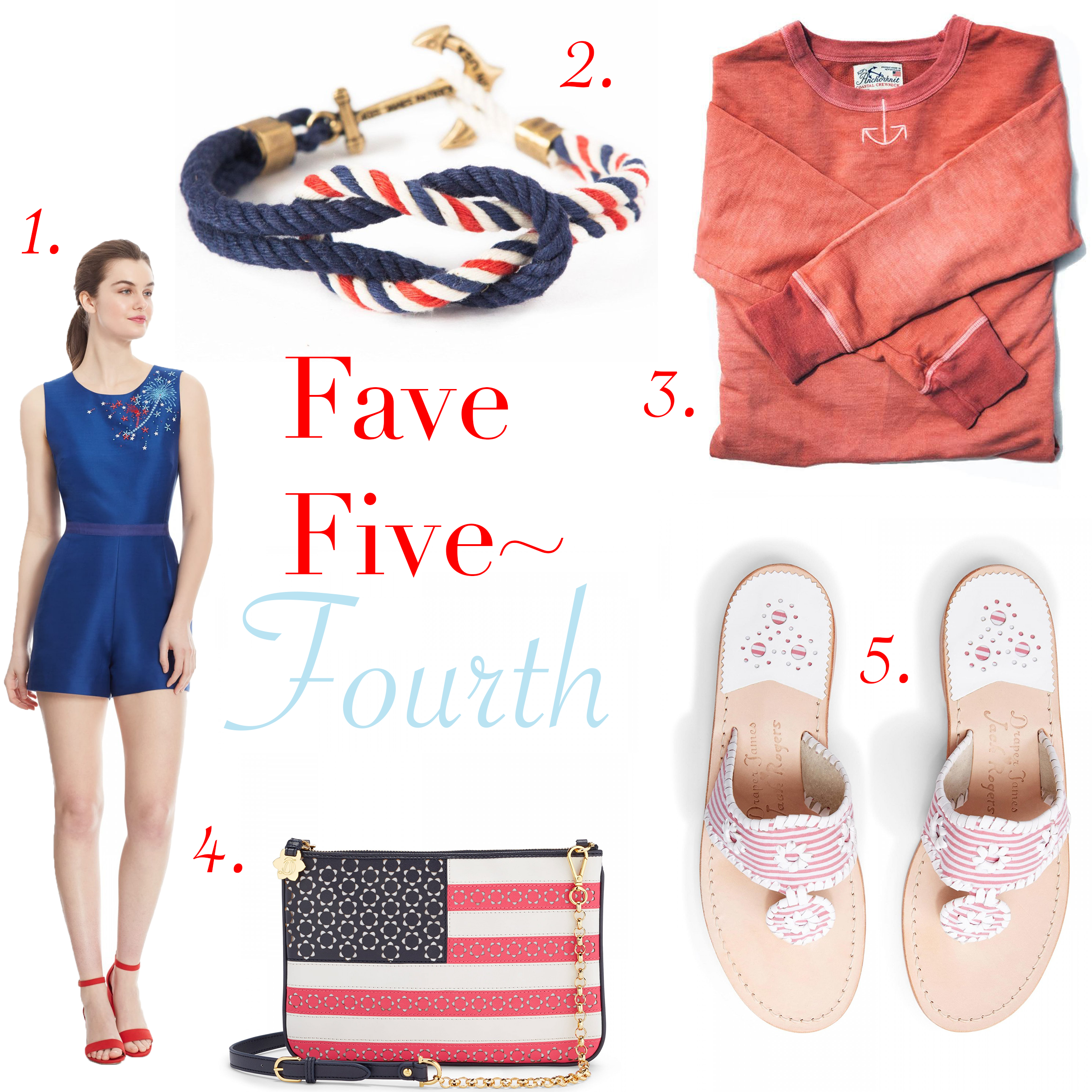 Five Faves~ Fourth of July