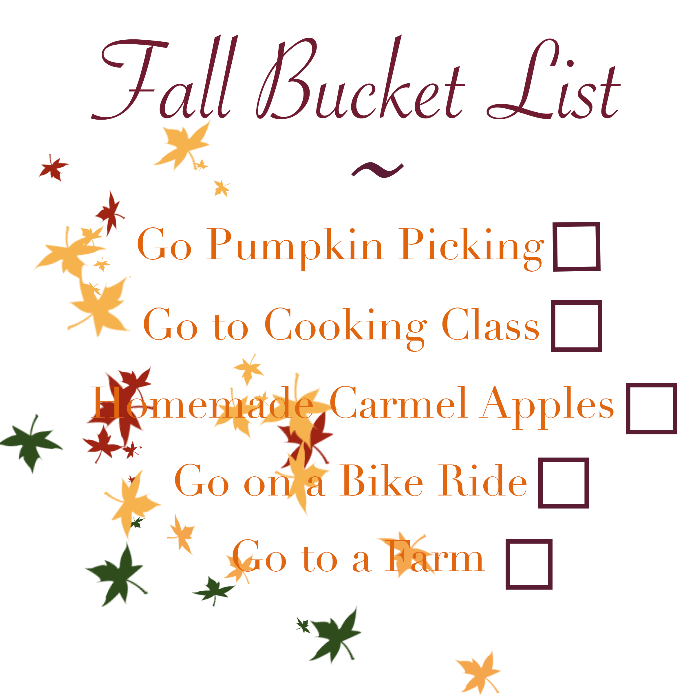 Fall Bucket List!